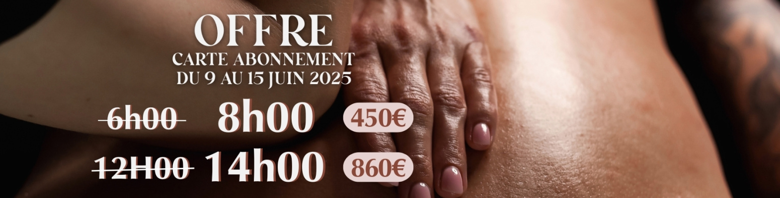 OFFRE SPÉCIALE SEMAINE DU MASSAGE BIEN-ÊTRE